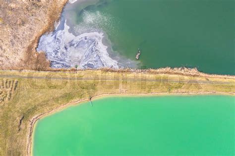 Aerial Landscape From The Drone Stock Image Colourbox