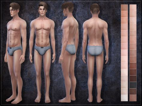 Sims 4 Ccs The Best Male Skin 09 By Remussirion