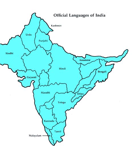 Linguistic Map Of India