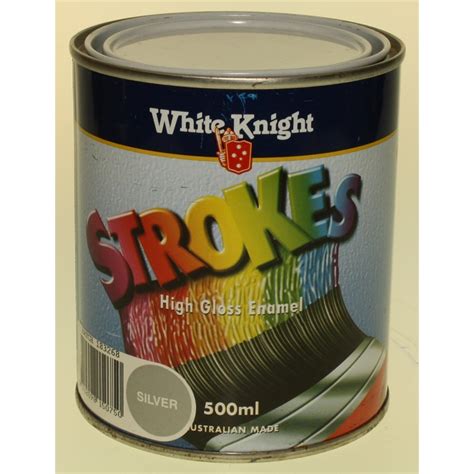 Maybe you would like to learn more about one of these? White Knight Strokes 500ml Gloss Silver Oil Based Paint ...