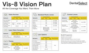 They need to see me more than just a person from an insurance company. Vision 8 Summary - Dental Select