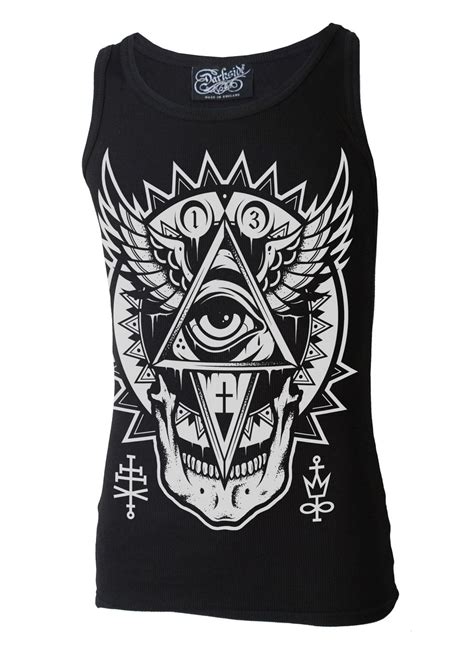Darkside All Seeing Eye Beater Vest Shirts T Shirts For Women T Shirt