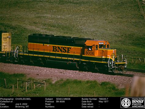 The Bnsf Photo Archive Sd40 2 8006