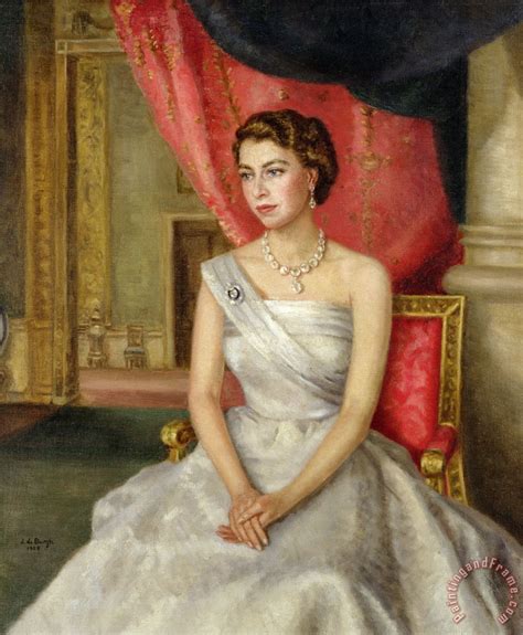 Lydia De Burgh Queen Elizabeth Ii Painting Queen Elizabeth Ii Print