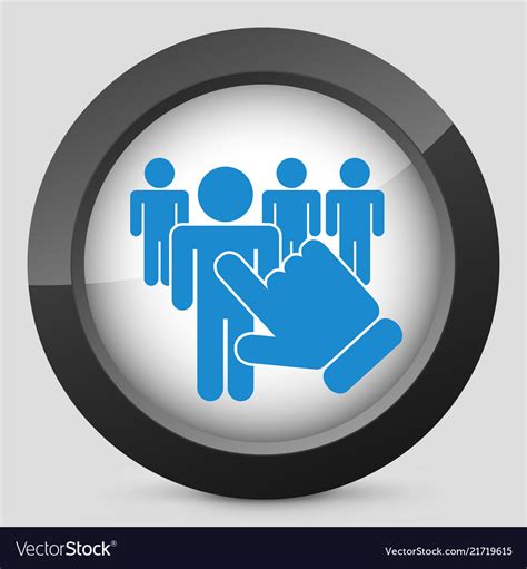People Selection Icon Royalty Free Vector Image