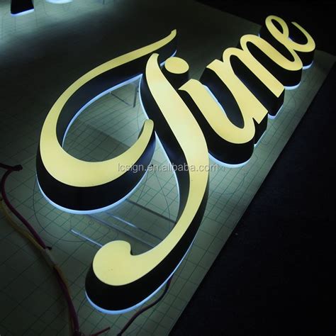 New Fashion Indoor Lighted Led Sign Mini Acrylic Letter 3d Sign Letters