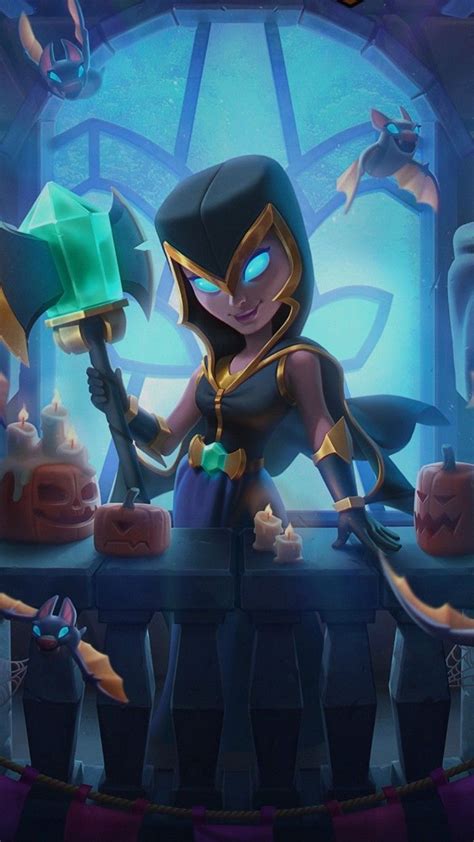 Clash Royale Bruja Nocturna Night Witch Illustration Ilustración