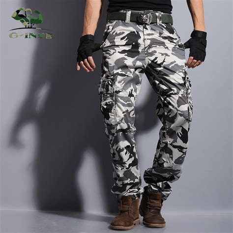 2016 Brand New Mens Military Cargo Pants Multi Pockets Baggy Men Pants