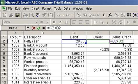 Purchase of office furniture for $100 cash. Excel vlookup to compare trial balances function and ...