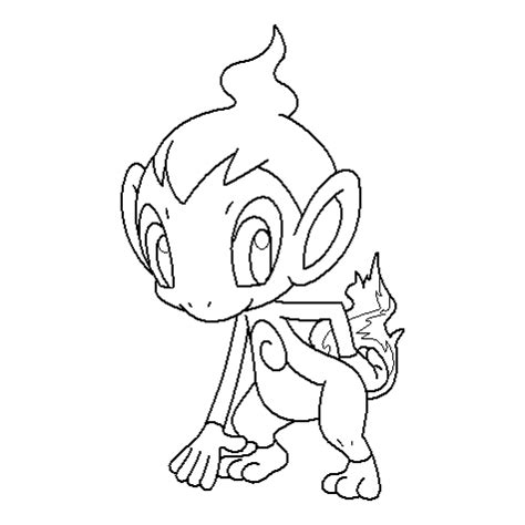 390 Chimchar Coloring Page By Nikki M Garrett On DeviantArt Coloring