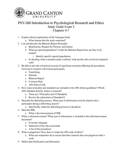 Psy 260 Exam 2 Study Guide Psy 260 Introduction To Psychological