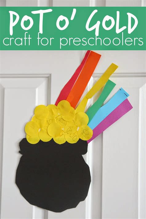 These fun and festive st. Toddler Approved!: Easy Preschool Cutting Craft: Pot o' Gold