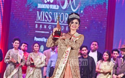 Jannatul Ferdous Oishee Crowned As Miss World Bangladesh 2018 The