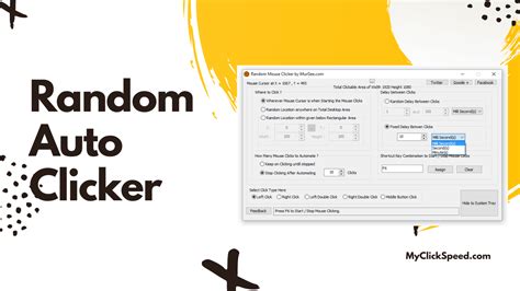 Random Interval Auto Clicker My Click Speed