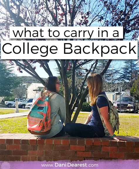 What To Carry In A College Backpack