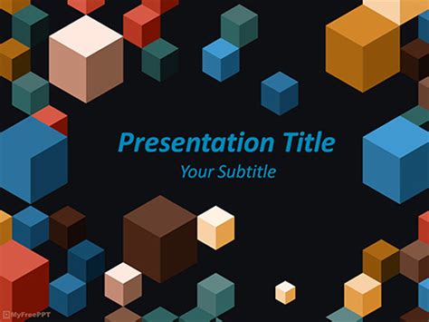Use these templates to give off a healthy first impression. 3D Cubes PowerPoint Template - Download Free PowerPoint PPT