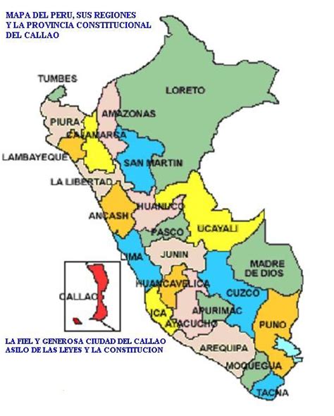 Mapa De Perú How To Speak Spanish Spanish Speaking