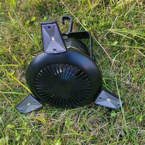 Portable Outdoor Solar Powered Camping Led Fan Zincera