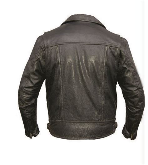 Great savings & free delivery / collection on many items. Men's Vented Black Leather Motorcycle jacket