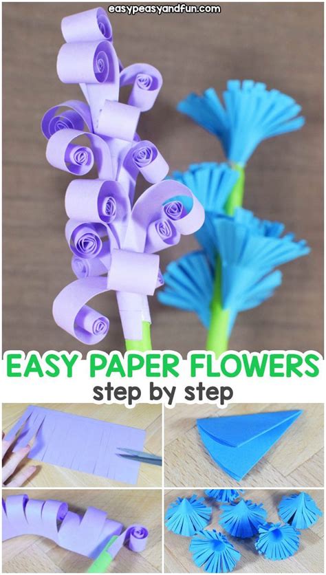 How To Make Easy Paper Flowers Easy Peasy And Fun In 2020 Easy