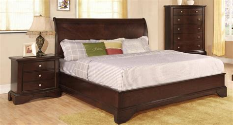 King beds are a great choice for spacious bedrooms and couples who. MYCO Furniture CT1401K Century Rich Espresso Finish Curved ...