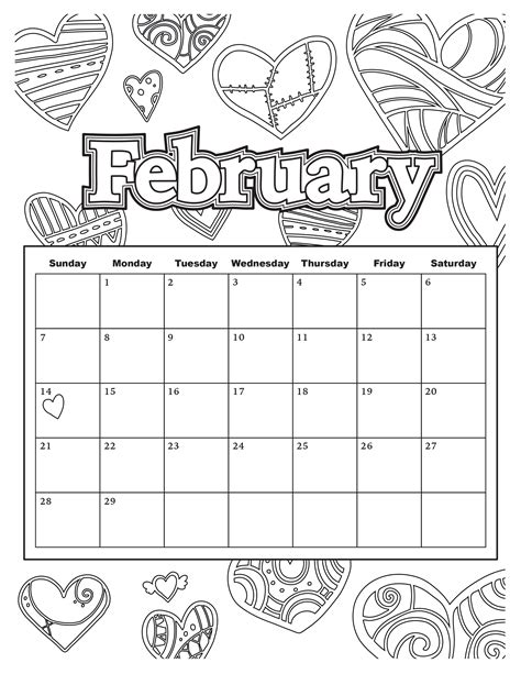 Printable Coloring Calendars For Simply Love Printables Coloring