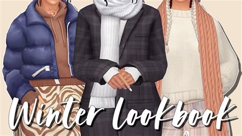 The Sims 4 Winter Lookbook 2023 Links Youtube