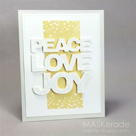 Mcv84 Peace Love Joy Maskerade Bloglovin Holiday Cards