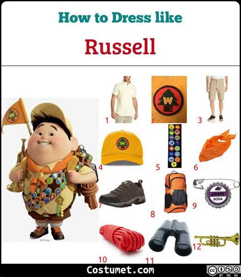 Russell Up Costume For Cosplay Halloween
