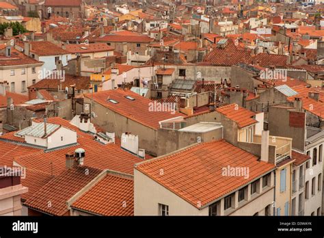 A View Of The Rooftops Of Perpignan South Of France Stock Photo Alamy