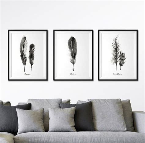 ✓free, fast shipping & returns on all orders ✓ top monochromatic black and white prints reign when it comes to creating a classy, artful look that stands the test of time. Feather watercolor painting, Set of 3 feather print, Black ...