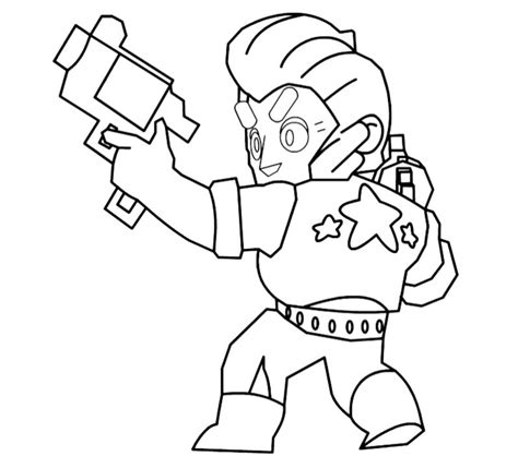 Colt Brawl Stars Coloring Pages