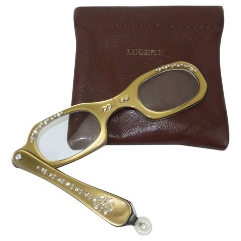 Vintage French Rhinestone Encrusted Lorgnette Reader Glasses At 1stdibs Linda Farrow Sale