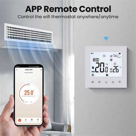 Home Smart Control Cooling Heating Fan Coil Room Thermostat With Wifi