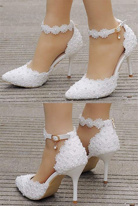 Buy White Heels Bridal In Stock