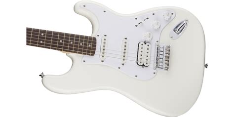 Squier Bullet Stratocaster HSS HT Hard Tail Arctic White Guitar Co Uk