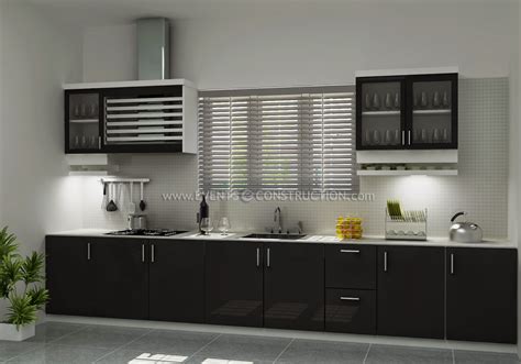 Evens Construction Pvt Ltd: Simple and small Kerala kitchen interior design