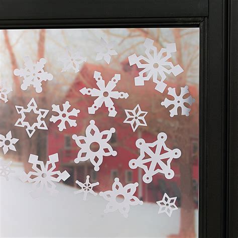 Snowflake Window Clings Oriental Trading