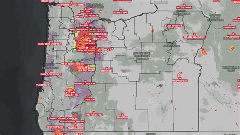 Where Are Wildfires Burning In Oregon