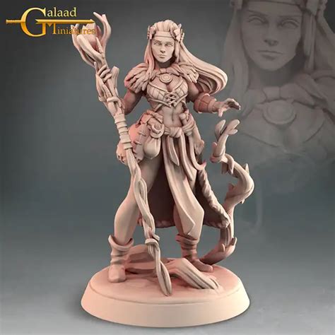 Triss The Druid Female Human Into The Woods 3D Print Resin Simtasia