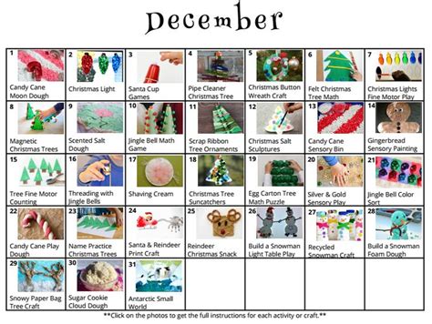 A Month Of Kids Activities For December Fun Kids Activities Crafts