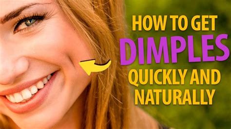 How To Get Dimples Quickly To Make Everyone Go A Youtube With Images Dimples Beauty
