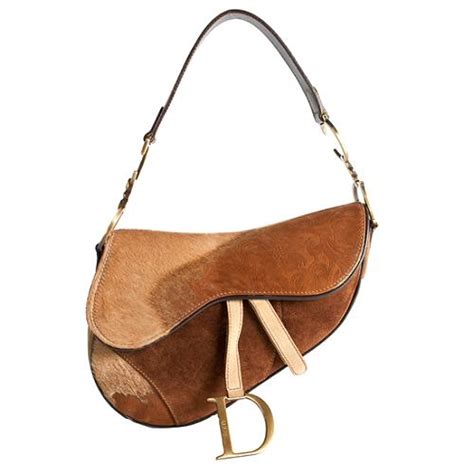 Dior Limited Edition Calf Hair Saddle Handbag
