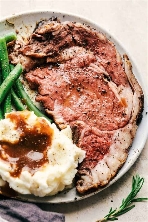 · this slow roasted prime rib is the perfect recipe for a holiday dinner. Garlic Butter Herb Prime Rib | The Recipe Critic | Prime ...