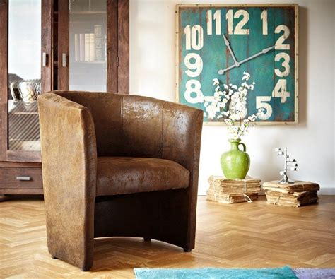 DELIFE Cocktailsessel »Cazim«, Braun gepolstert Vintage ...
