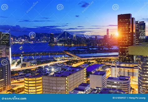 Kowloon Night Stock Image Image Of Evening Downtown 61850937