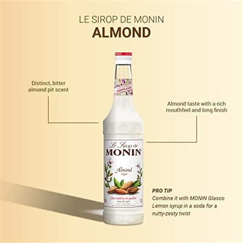 Monin Orgeat Almond Syrup 700ml Advanced Mixology