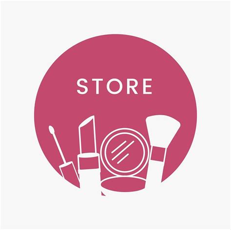 Pink Beauty Store Logo Cosmetics Free Vector Rawpixel