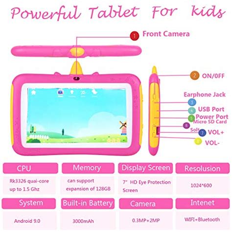 Kids Tablet 7 Inch Kids Tablet Android 90 Edition Tablet With Wifi