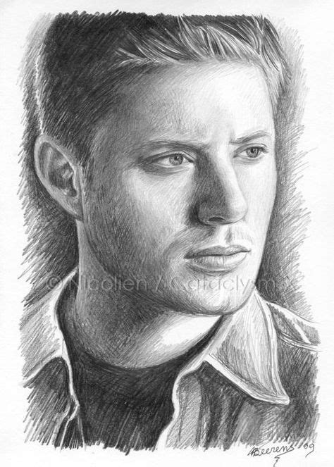 Realistic Drawing Patterns Dean Winchester Sketch By Cataclysm X On